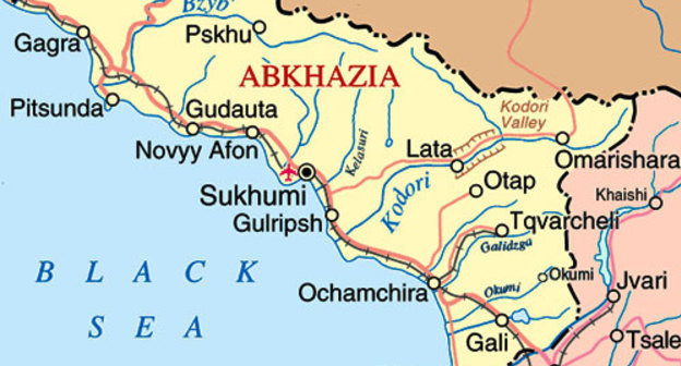 Карта Абхазии. Источник: http://en.wikipedia.org