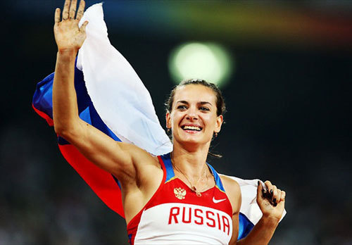 Двукратная олимпийская чемпионка, прыгунья с шестом Елена Исинбаева. Фото с сайта www.yelenaisinbaeva.ru
