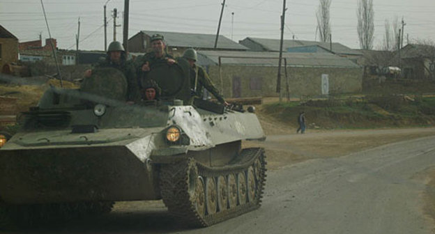 Дагестан, Буйнакский район. Выезд к месту спецоперации. Фото "Кавказского Узла"