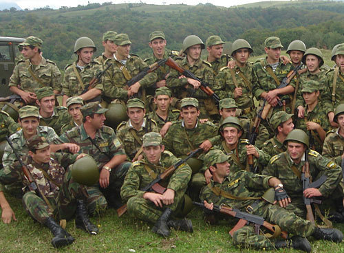 Военнослужащие ВС Абхазии после учений. Фото "Кавказского Узла"