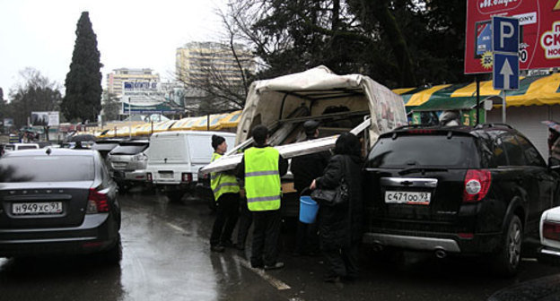 Сочи, демонтаж ярмарки "Универмаг". Фото "Кавказского Узла"