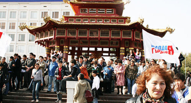 Калмыкия, Элиста. Центральная площадь. В.Бессарабов для "Кавказского Узла"