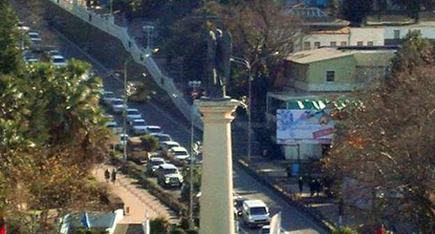 Сочи, Курортный проспект, 31 декабря 2009 года. Фото "Кавказского Узла"