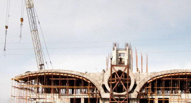 Нагорный Карабах. Здание Степанакертского аэропорта. 25 февраля 2010 года. Фото "Кавказского Узла"