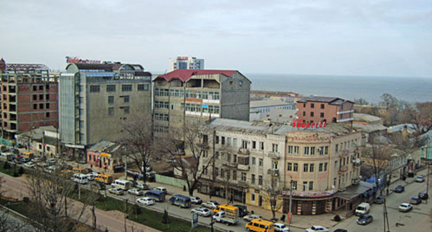Дагестан, Махачкала, улица Гамзатова, март 2010 года. Фото "Кавказского Узла"