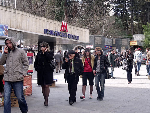 Грузия, Тбилиси, площадь Свободы, март 2010 года. Фото "Кавказского Узла"