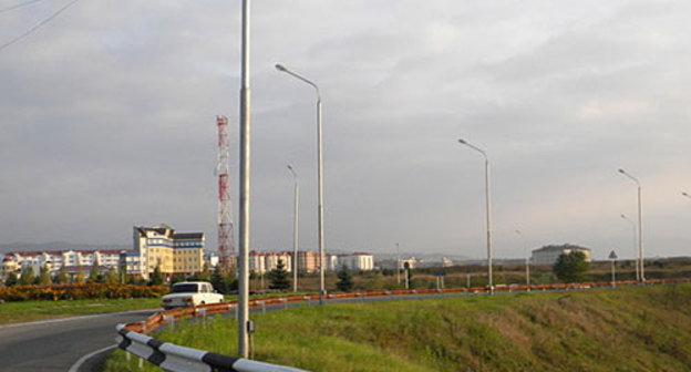 Въезд в Магас со стороны Назрани, Ингушетия. Фото "Кавказского Узла"