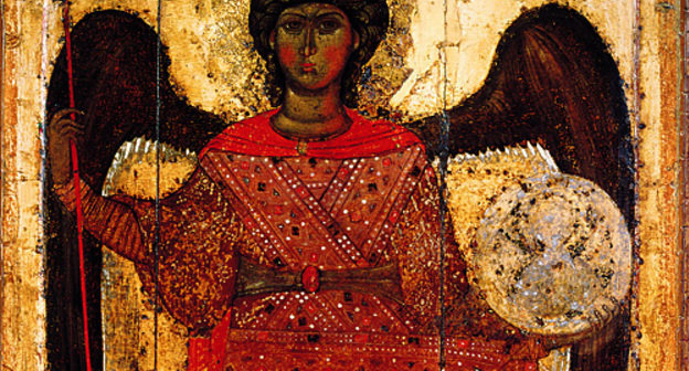 Фрагмент иконы "Архангел Михаил" (ок. 1300 года). Источник: http://ru.wikipedia.org