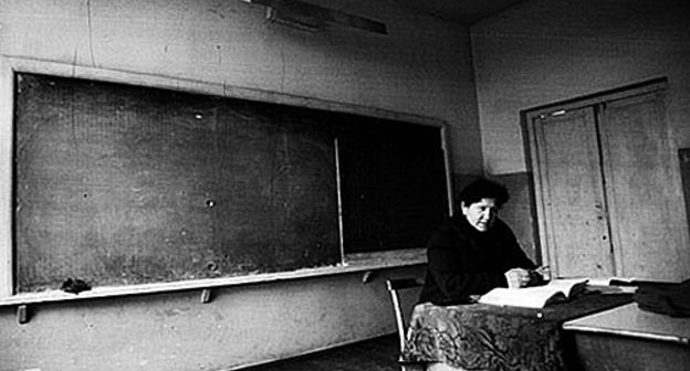 Учительнница русского языка школы в селе Тамариани, Кахетинский район Грузии. Каха Кахиани для "Кавказского узла"
