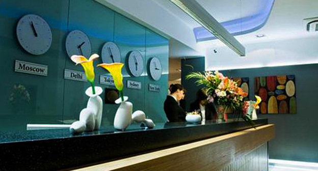 Ресепшн в конгресс-отеле "Дон Плаза", Ростов-на-Дону. Фото с сайта www.don-plaza.ru