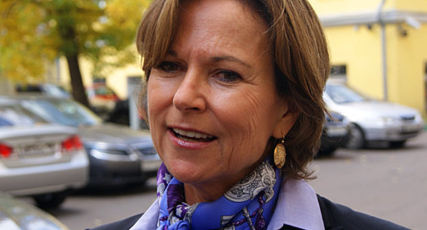 Член правления международного Комитета по защите прав журналистов (CPJ) Кати Мартон. Москва, 30 сентября 2010 года. Фото "Кавказского узла"