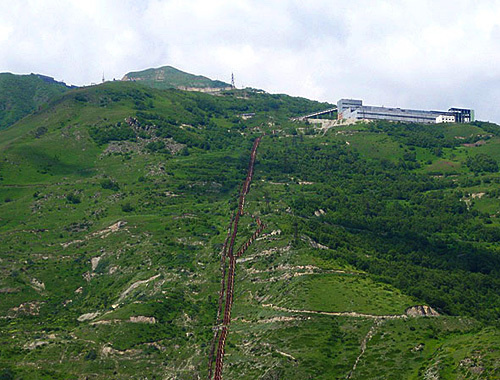 Территория вольфрамо-молибденового комбината в Тырныаузе, Кабарадино-Балкария. Фото с сайта www.tyrnyauz.ru