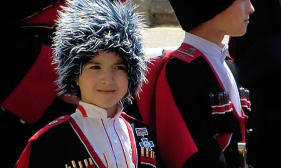 Юный казак на параде Кубанского казачьего войска в честь 19-ой годовщины реабилитации казачества. Краснодар, 24 апреля 2010 года. Фото "Кавказского узла"