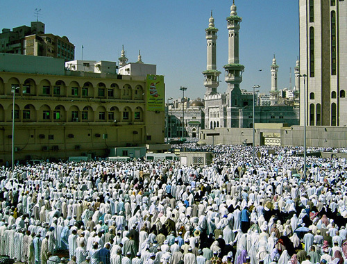 Саудовская Аравия, Мекка. Пятничная молитва паломников в мечети Харам, 2009 год. Фото "Кавказского узла"