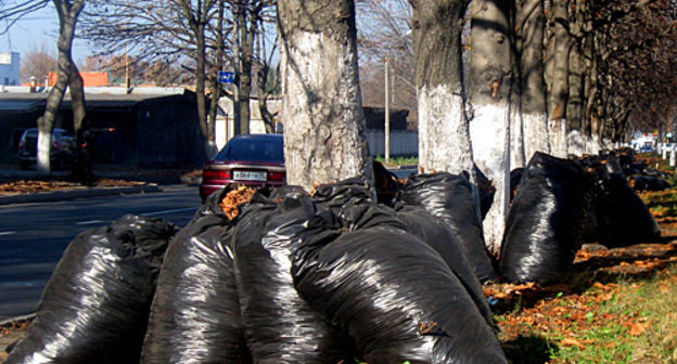 Владикавказ, улица Леонова, ноябрь 2010 года. Фото "Кавказского узла"