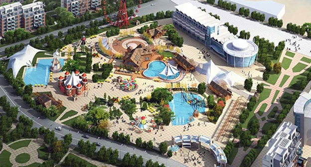 Макет города-спутника "Лазурный берег". Источник: http://vzmore.info