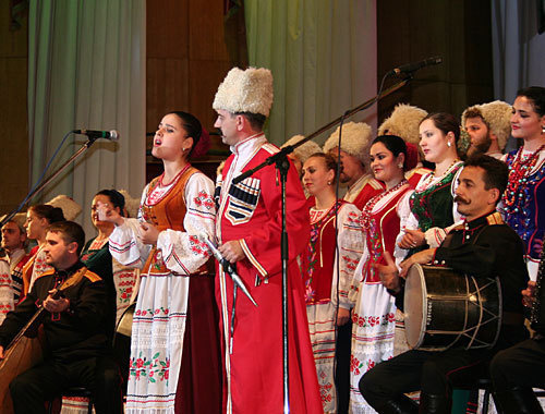 Фестиваль казачьей песни во Владикавказе, октябрь 2009 года. Фото "Кавказского узла"