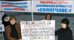 Пикет в поддержку 19 статьи Конституции РФ в Краснодаре, 20 ноября 2010 года. Юрий Власов для "Кавказского узла"