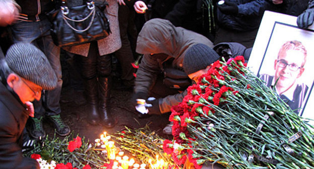 Вечер памяти убитого студента РГСУ Максима Сычева, Ростов-на-Дону, 12 декабря 2010 года. Фото "Кавказского узла"
