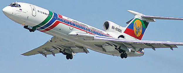 Самолет Ту-154 "Авиалиний Дагестана". Фото с сайта http://veskavkaz.ru