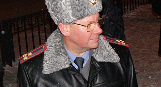 Виктор Бирюков в Останкинском парке во время проведения задержаний участников несанкционированного шествия. Москва, 18 декабря 2010 года. Фото "Кавказского узла"