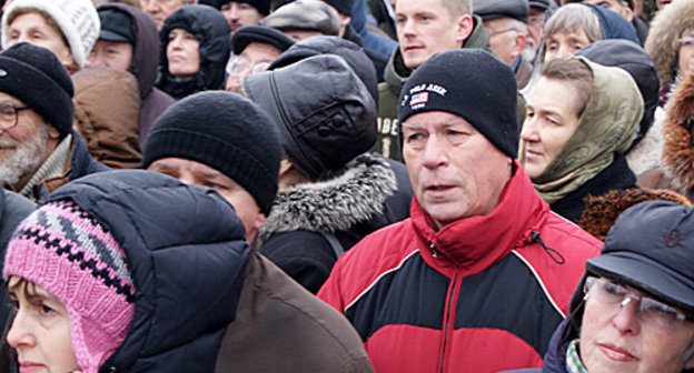 Участники антинационалистического митинга на Пушкинской площади в Москве, 26 декабря 2010 года. Фото "Кавказского узла"