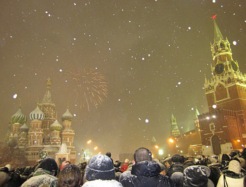 Москва, Красная площадь, 1 января 2011 года. Фото: http://holmogor.livejournal.com