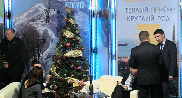 Стенд курорта Сочи на международной выставке "Курорты и туризм-2011", 12 января 2011 года. Фото "Кавказского узла"