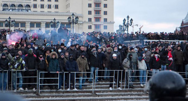 Москва, Манежная площадь, 11 декабря 2010 г. Фото:  Юрий Тимофеев, RFE/RL.