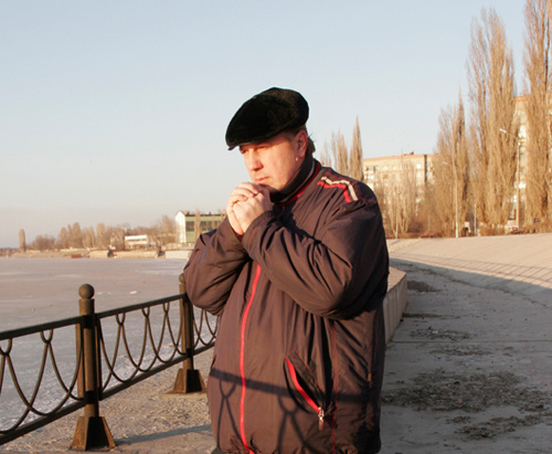 Журналист Олег Теплищев. Астрахань, февраль 2011 г. Фото "Кавказского узла"