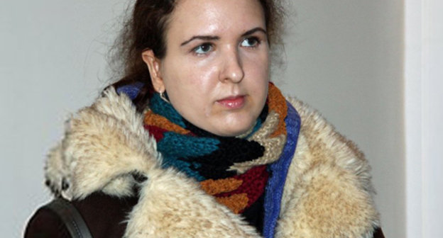 Эгле Кусайте в окружном суде г. Вильнюса, Литва, 28 марта 2011 г. Фото: Д. Синкявичюс, DELFI (ru.delfi.lt)