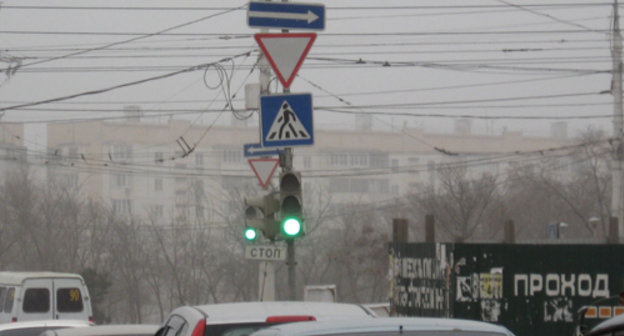 Пылевое облако в Астрахани. 5 апреля 2011 г. Фото "Кавказского узла"