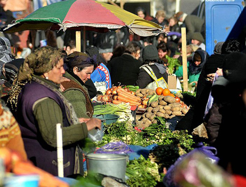 Рынок в Тбилиси. 12 февраля 2011 г. Фото: Nodar Tskhvirashvili, RFE/RL