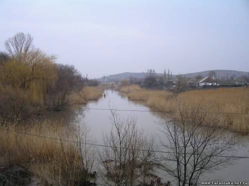 Река Глубокая в Тарасовском районе Ростовской области. 4 апреля 2011 г. Фото с сайта поселка Тарасовского (http://tarasovka.net.ru/)
