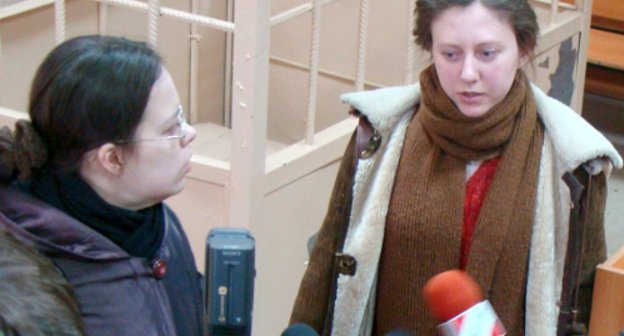 Надежда Низовкина и Татьяна Стецура в Советском районном суде Улан-Удэ 19 января 2011 г. Фото: Сергей Басаев для "Кавказского узла"