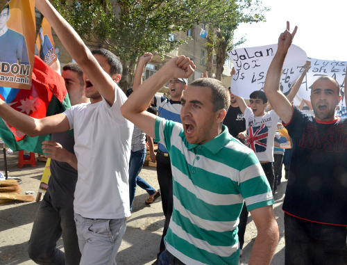 Акция протеста азербайджанской оппозиции. Баку, 19 июня 2011 г. Фото: Информационное агентство "ТУРАН"