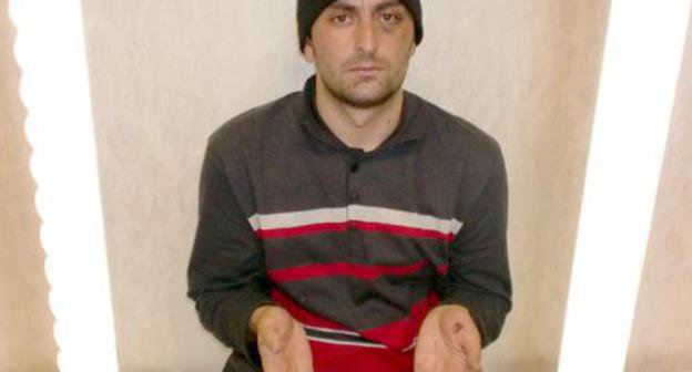 Мурат Беджиев в зале суда. 28 июня 2011 г. Фотография, предоставленная адвокатом похищенного, опубликована на сайте ПЦ "Мемориал" (www.memo.ru)
