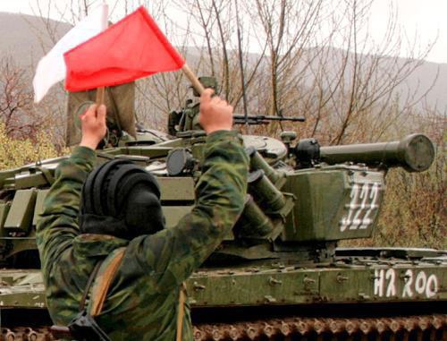 Батальонные тактические учения четвертой военной базы Министерства Обороны РФ, расположенной в Южной Осетии. Фото ИА "Рес"/Л. Парастаева
