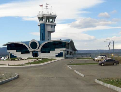 Нагорный Карабах, Степанакерт, здание аэропорта. 10 ноября 2011 г. Фото Алвард Григорян для "Кавказского узла"