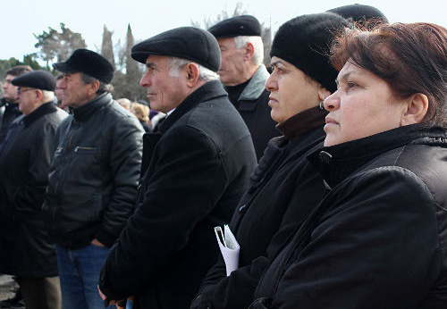 Участники народного собрания в Сухуме 3 февраля 2012 г. Фото Анжелы Кучуберия для "Кавказского узла"