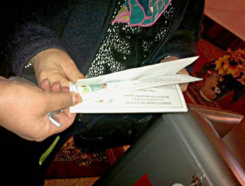 Голосование на избирательном участке № 348 города Тырныауза в Кабардино-Балкарии. Фото предоставлено Ренатой Догучаевой.