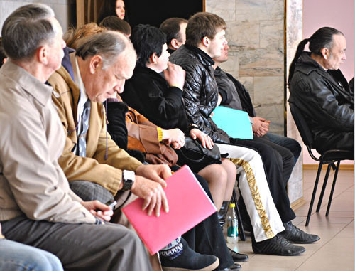 Собрание наблюдателей за выборами. Сочи, 17 марта 2012 г. Фото: Таисия Симонова для "Кавказского узла"
