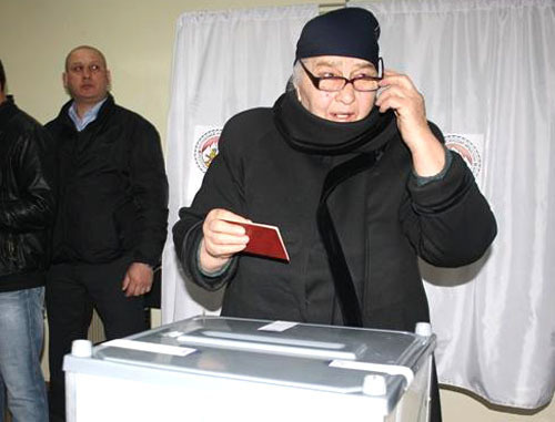 Выборы президента Республики Южная Осетия. Цхинвал, 25 марта 2012 г. Фото: Катерина Пухаева, ИА "Рес"