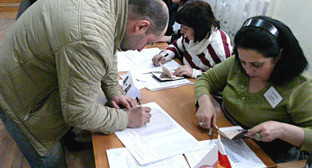 Выборы президента Республики Южная Осетия. Цхинвал, 25 марта 2012 г. Фото: Марии Котаевой для «Кавказского узла»