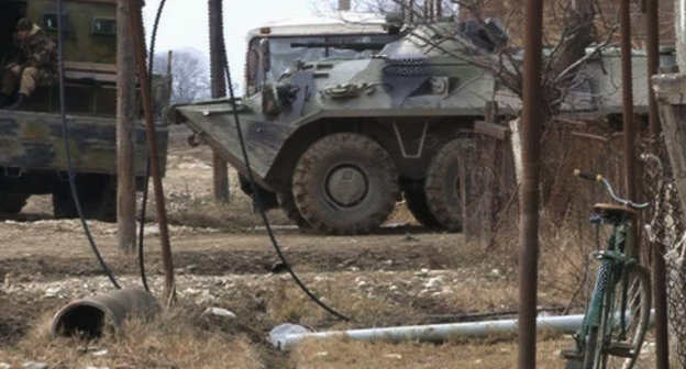 Военная техника в Хасавюртовском районе Дагестана. Март 2012 г. Фото: http://www.nak.fsb.ru/