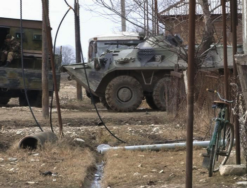 Военная техника в Хасавюртовском районе Дагестана. Март 2012 г. Фото: http://www.nak.fsb.ru/