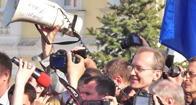 Митинг в поддержку Олега Шеина в Астрахани. 14 апреля 2012 г. Фото Алексея Дмитриева для "Кавказского узла"