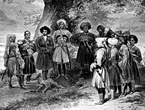 Совещание черкесских князей в 1839—40-х гг. Фото: http://ru.wikipedia.org