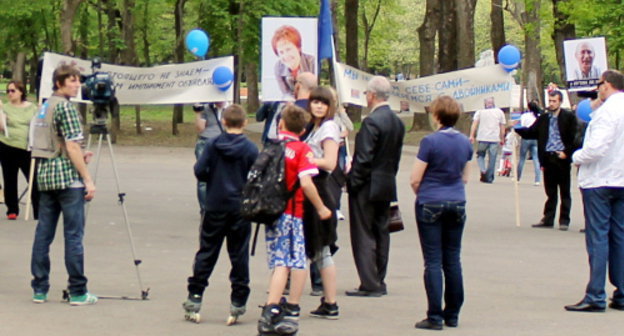 Краснодар, 21 апреля 2012 г. Митинг партии "Воля" в Чистяковской роще. Фото Андрея Кошика для "Кавказского узла"
