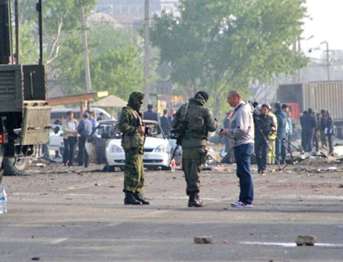 На месте теракта в Махачкале. Дагестан, 3 мая 2012 г. Фото: 24smi.org